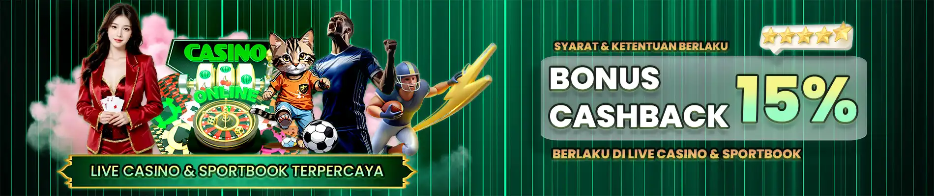 BONUS CASHBACK MINGGUAN